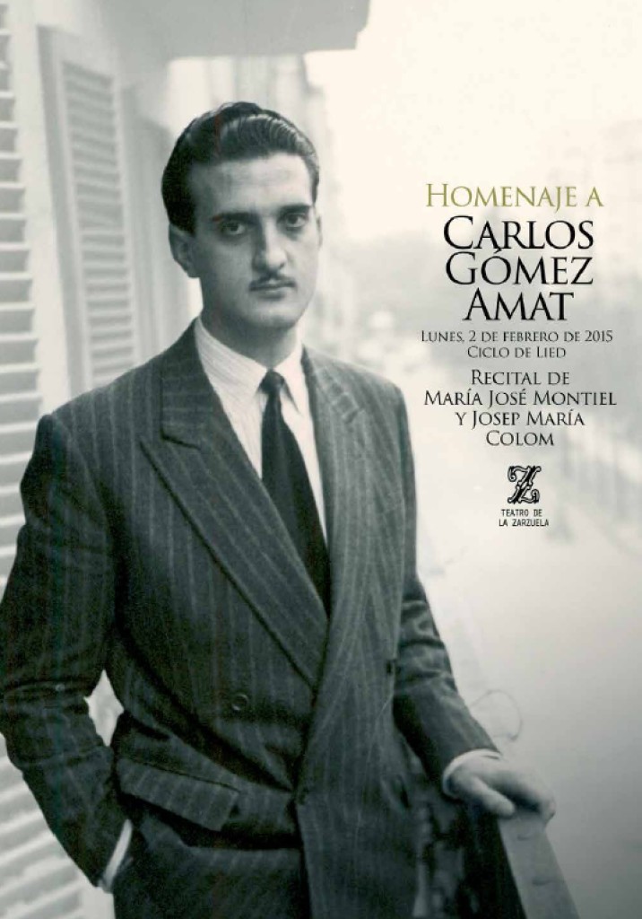 Gómez Amat homenaje Zarzuela