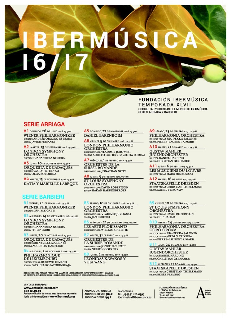 Ibermusica Cartel 16-17