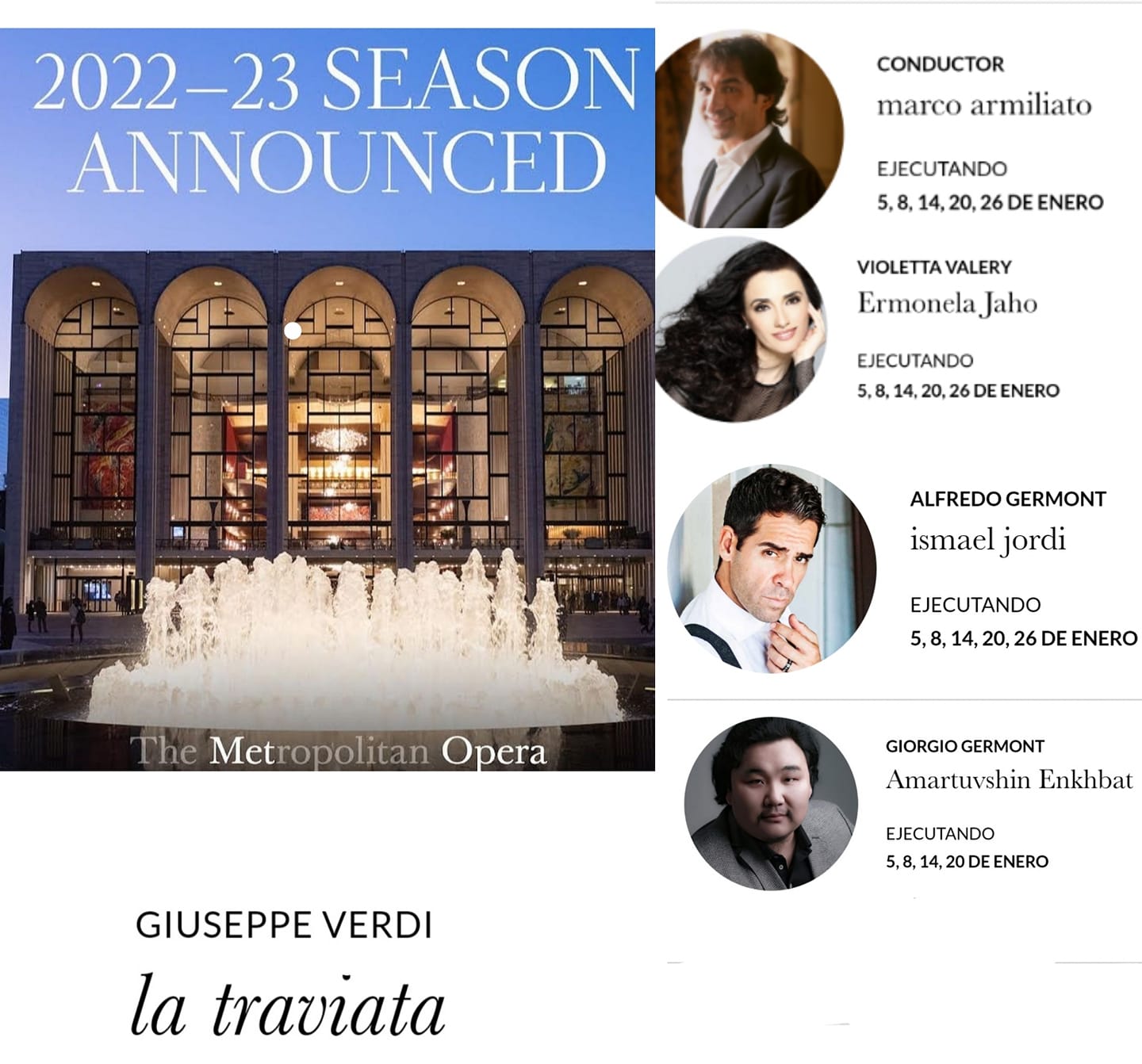 Ismael Jordi “Cantar en el Met es como jugar el Mundial o la Champions