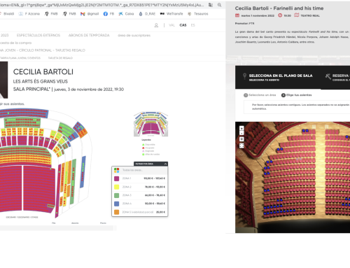 Diferencia precios para Cecilia Bartoli en Madrid y en Valencia