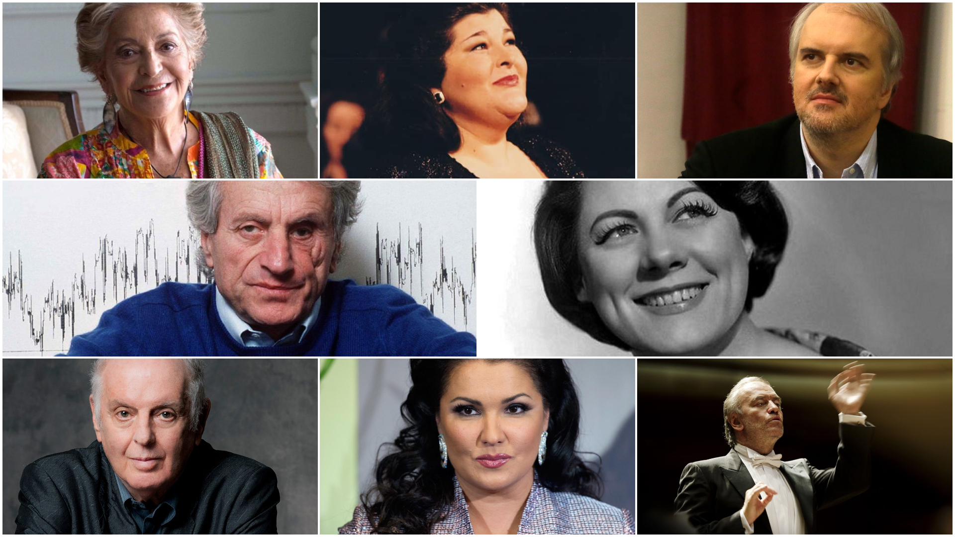 Berganza-Sanchez-Angelich-Xenakis-Tebaldi-Barenboim-Netrebko-Gergiev