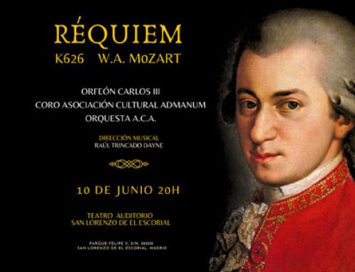 El Orfeón Carlos III interpreta el Requiem de Mozart en el Teatro Auditorio de San Lorenzo de El Escorial