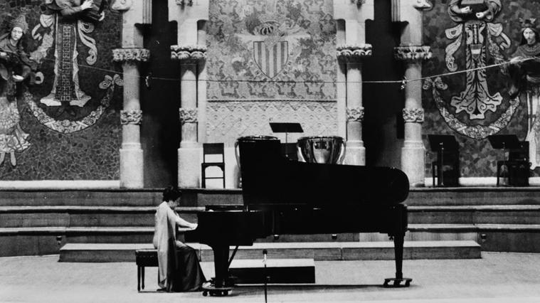 Alicia de Larrocha en el Palau de la Música