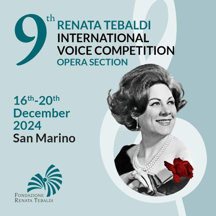 La novena edición del Concurso Renata Tebaldi 2024, realizado en San Marino ha dado a conocer a los ganadores de su edición 2024 en una final que tuvo lugar el pasado 20 de diciembre. El barítono Matteo Mancini se ha alzado con el primer premio, superando a ocho contrincantes más que competían por el galardón.