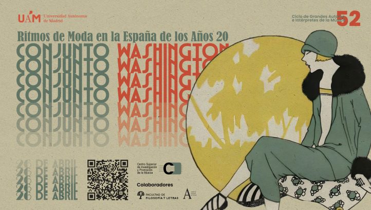 El 26 de abril a las 19:30, la Sala de Cámara del Auditorio Nacional de Música se transformará en un estudio de radio de los años 20 para revivir los ritmos que marcaron aquella época. Martín Llade conducirá un programa radiofónico con música en directo que transportará al público a la edad dorada del charlestón, el tango y el pasodoble. El Conjunto Washington, junto a la soprano Nuria Pérez y la pianola de Fernando Barnuevo, nos sumergirá en los sonidos de la España de hace 100 años, cuando los cafetines y clubes se bailaba al ritmo del foxtrot.