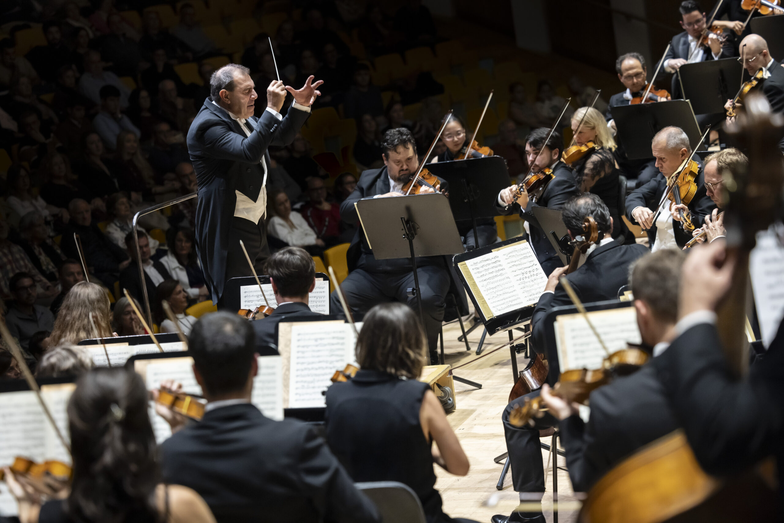 Brahms. Gatti. OCV. No hay palabras ORQUESTRA DE LA COMUNITAT VALENCIANA. Integral de la Sinfonías de Brahms (primera jornada).  Daniele Gatti (director). Programa: Tercera y Primera sinfonías. ­Lu­gar: Palau de les Arts (Auditori). Entrada: Alrededor de 1.200. Fecha: Martes, 18 noviembre 2025.