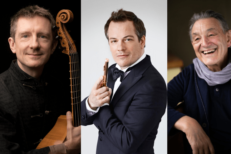 Emmanuel Pahud, Jonathan Manson y Trevor Pinnock se reencuentran en el Auditorio Nacional para ofrecer un concierto extraordinario dedicado íntegramente a Johann Sebastian Bach. Fuera de abono y dentro del ciclo Universo Barroco del CNDM, la cita reúne a tres referentes absolutos de la interpretación historicista en un programa que celebra la profundidad, el virtuosismo y la poesía del genio de Leipzig.
