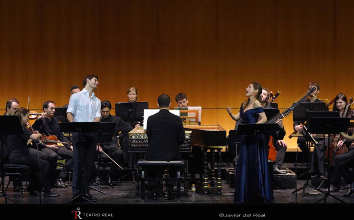 Un Giulio Cesare de Haendel deslumbrante con Sabine Devieilhe y Jakub Józef Orlinski en el Teatro Real. Giulio Cesare in Egitto de Haendel en versión de concierto. Jakub Józef Orliński, Sabine Devieilhe, Beth Taylor, Rebecca Leggett, Yurly Mynenko, Alex Rosen, Marco Saccardin y Rémy Brès-Feuillet. Il Pomo d’Oro. Dirección musical: Francesco Corti. Teatro Real. Madrid. 19 de febrero de 2026.