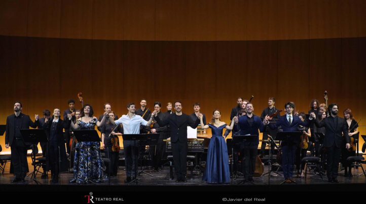Un Giulio Cesare de Haendel deslumbrante con Sabine Devieilhe y Jakub Józef Orlinski en el Teatro Real.Giulio Cesare in Egitto de Haendel en versión de concierto. Jakub Józef Orliński, Sabine Devieilhe, Beth Taylor, Rebecca Leggett, Yurly Mynenko, Alex Rosen, Marco Saccardin y Rémy Brès-Feuillet. Il Pomo d’Oro. Dirección musical: Francesco Corti. Teatro Real. Madrid. 19 de febrero de 2026.