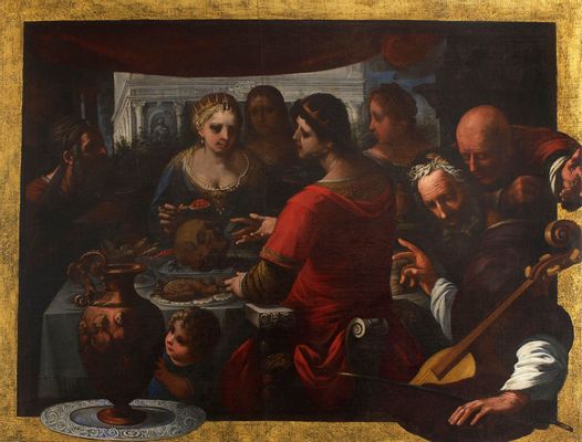 Mesa y lirica. Banquete musical alegorias de Pietro Paolini